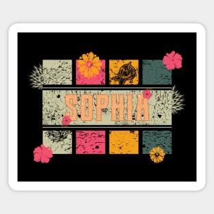 80s // Name // Sophia // Retro Style Sticker
